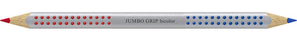kleurpotlood Jumbo Grip bicolor hout rood/blauw