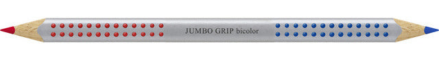 kleurpotlood Jumbo Grip bicolor hout rood/blauw