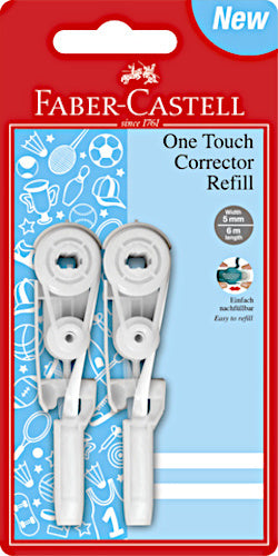 navulling correctieroller One Touch wit 2 stuks