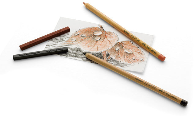 pastelpotlood Pitt 17 cm hout 224 donkerrood