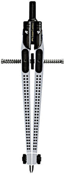 snelverstelpasser 39 cm staal grijs/zwart 3-delig