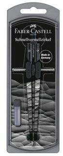 snelverstelpasser 39 cm staal zwart/grijs 3-delig