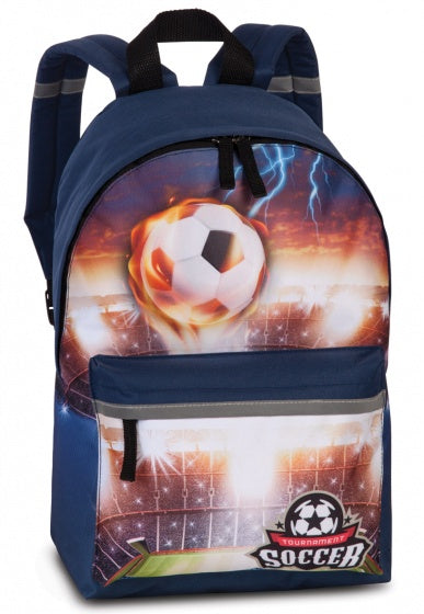 rugtas Tournament Soccer 10 liter blauw