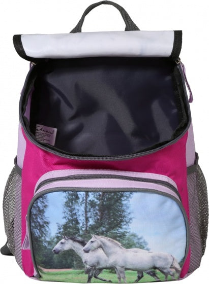 rugzak paarden 9 liter lila/roze