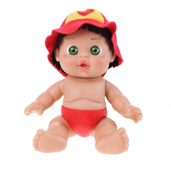 babypop brandweer 19 cm meisjes rood