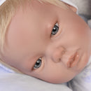 babypop Dani meisjes 45 cm vinyl/textiel wit/blauw