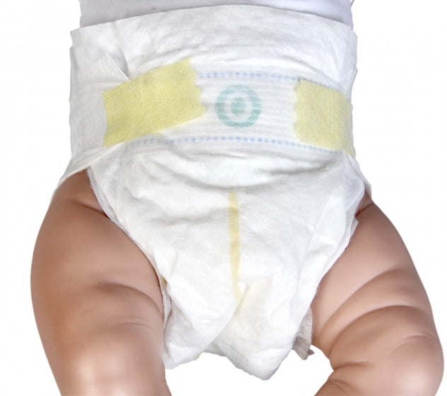 babypop Dani meisjes 45 cm vinyl/textiel wit/blauw