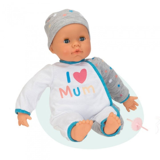 interactieve babypop 38 cm i love mum wit