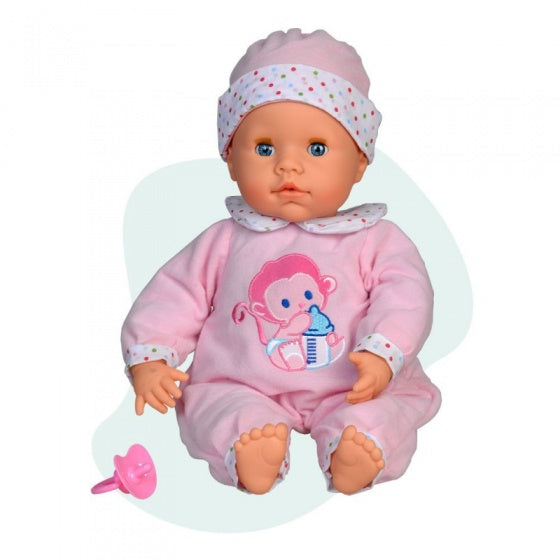 interactieve babypop 38 cm roze