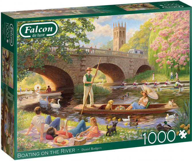 legpuzzel Boating karton groen 1000 stukjes