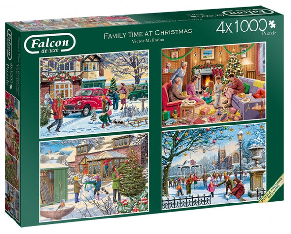 legpuzzel Family Time at Christmas 4000 stukjes 4-delig
