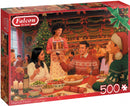 legpuzzel Festive Feast karton rood 500 stukjes
