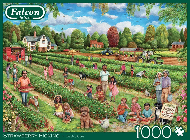 legpuzzel Strawberry Picking 68 x 50 karton 1000 stukjes