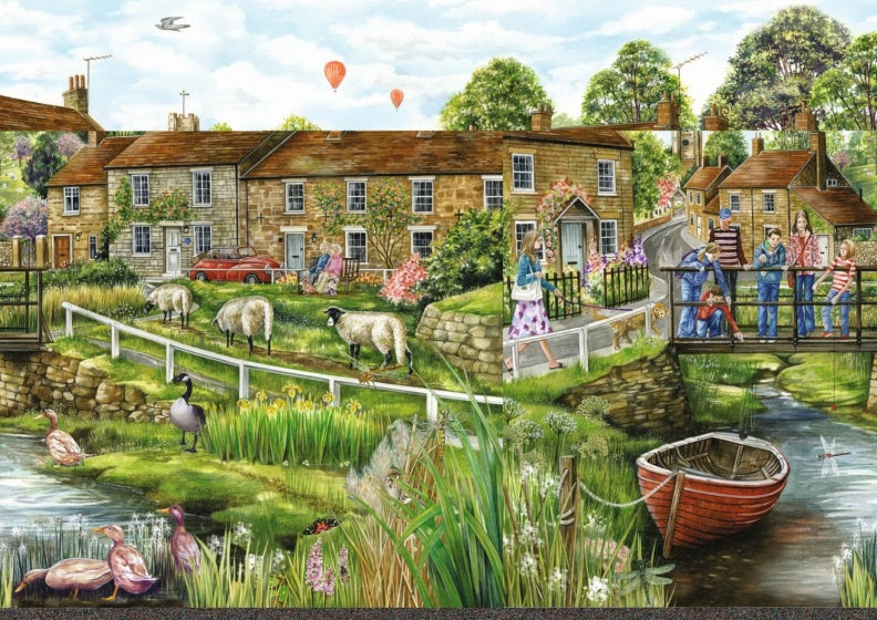 legpuzzel Village Life 2 x 1000 stukjes