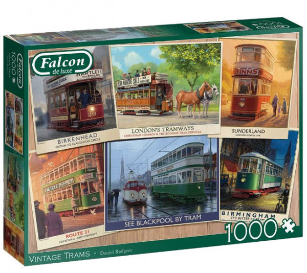 legpuzzel Vintage Trams 1000 stukjes