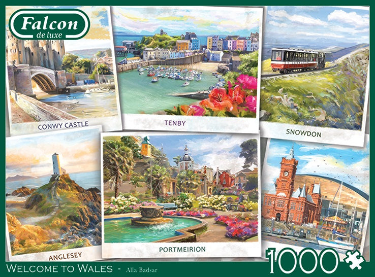 legpuzzel Welcome to Wales 68 x 50 karton 1000 stukjes