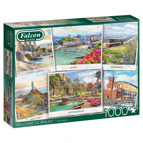 legpuzzel Welcome to Wales 68 x 50 karton 1000 stukjes