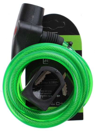 krulkabelslot met houder 1000 x 10 mm groen