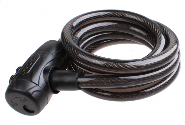 krulkabelslot met houder 1800 x 10 mm zwart