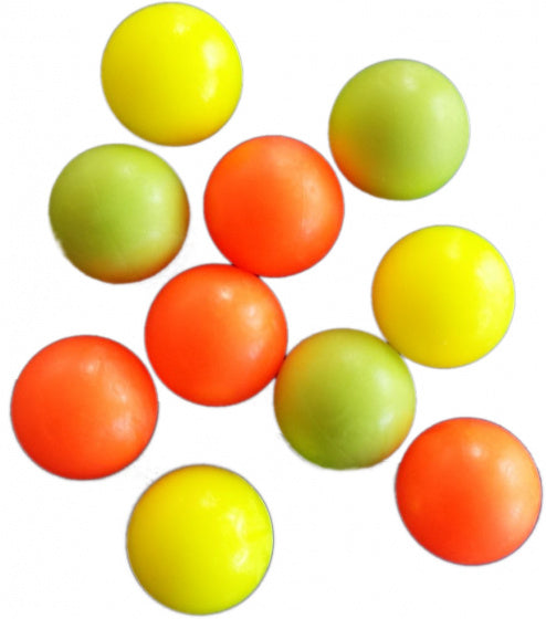 tafelvoetbalballen geel/oranje 10 stuks