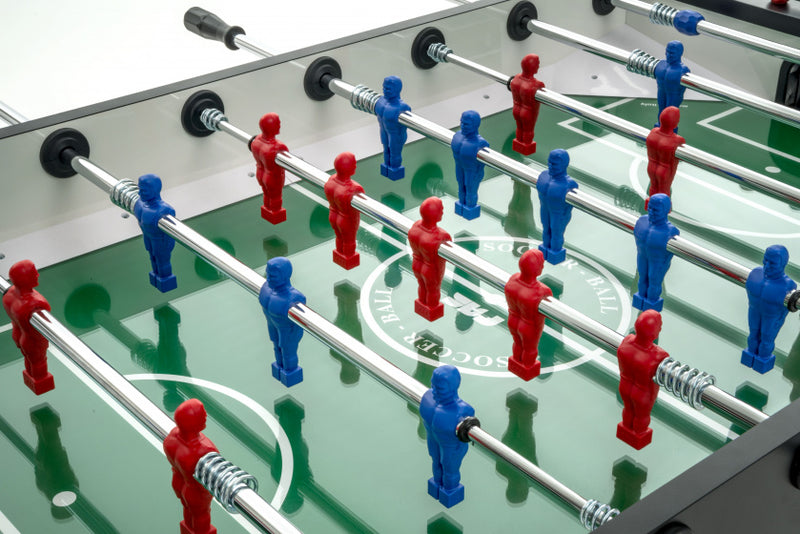 voetbaltafel Match telescoopstangen 114,5 x 70 x 85 cm zwart