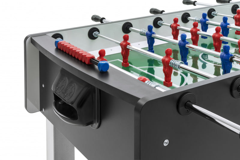 voetbaltafel Match telescoopstangen 114,5 x 70 x 85 cm zwart
