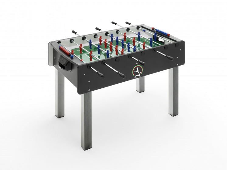voetbaltafel Match telescoopstangen 114,5 x 70 x 85 cm zwart