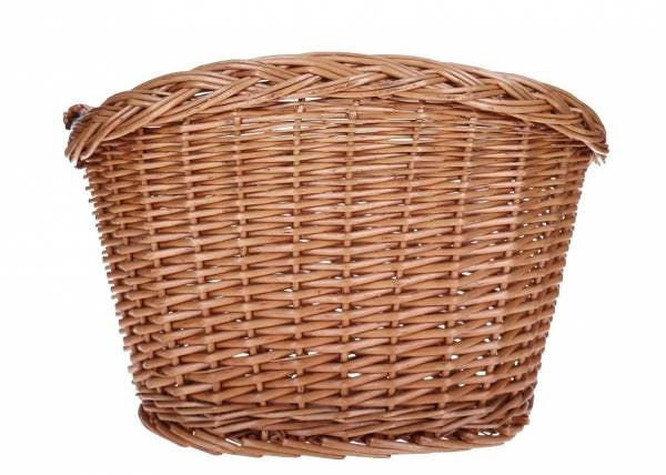 fietsmand riet voor 25 liter bruin