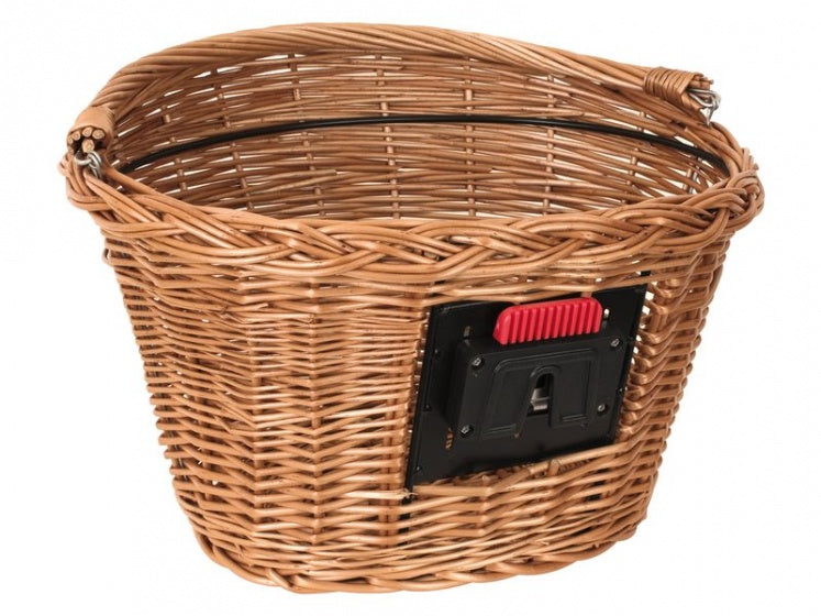 fietsmand riet voor 25 liter bruin