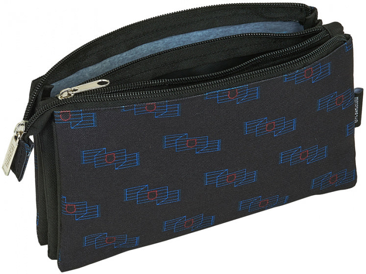 etui junior 22 x 10 cm polyester zwart
