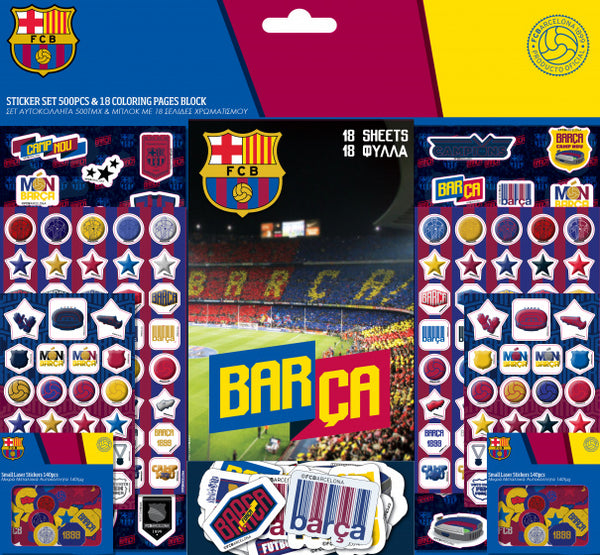 sticker- en kleurboek junior 42 cm vinyl 518-delig