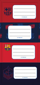 naamstickers junior vinyl rood/blauw 20 stuks