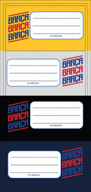 naamstickers junior vinyl rood/blauw 20 stuks