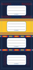 naamstickers junior vinyl rood/blauw 20 stuks