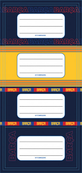 naamstickers junior vinyl rood/blauw 20 stuks
