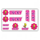Fietsstickers Ducky Roze 14 X 20 cm