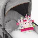 knuffeldoekje hert roze 16 cm