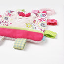 knuffeldoekje hert roze 16 cm