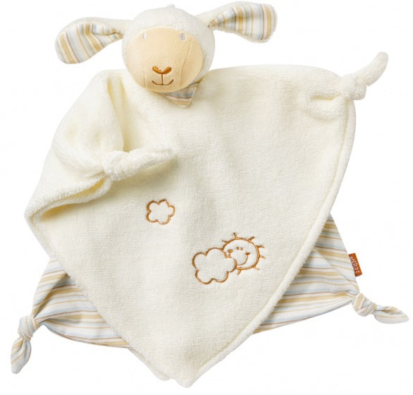knuffeldoekje schaap crème 25 cm