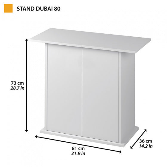 FERPLAST AQUARIUMKAST DUBAI 80 ZWART 81X36X73 CM