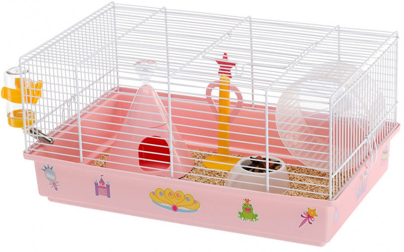 FERPLAST HAMSTERKOOI CRICETI PRINCESS ROZE / WIT 46X29,5X23 CM