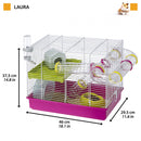 FERPLAST HAMSTERKOOI LAURA ROZE 46X29,5X37,5 CM