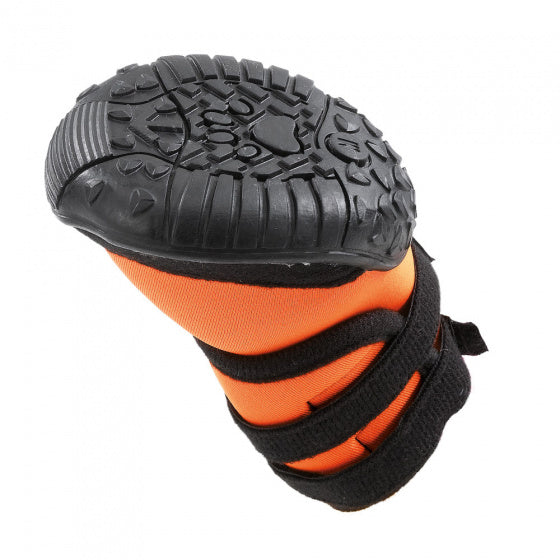FERPLAST HONDENSCHOENEN TREKKING ORANJE / ZWART 9X8X14 CM 4 ST