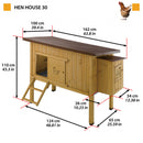 FERPLAST KIPPENHOK HEN HOUSE 30 BRUIN 162X100X110 CM