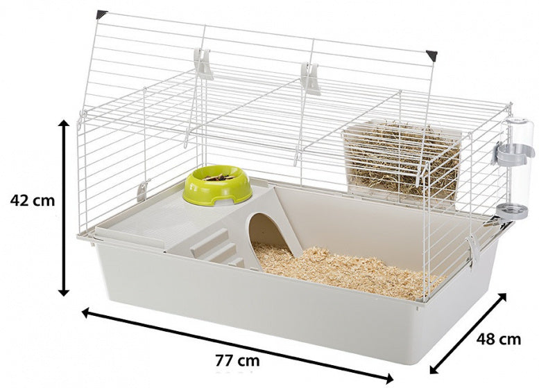 FERPLAST CAVIAKOOI CAVIE 80 WIT 77X48X42 CM
