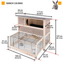 FERPLAST KONIJNENHOK RANCH 120 MAX 117X69X107 CM