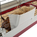 FERPLAST KONIJNENKOOI KROLIK 160 WIT / BORDEAUX 162X60X50 CM