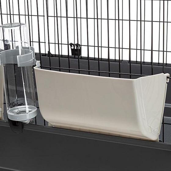 FERPLAST KONIJNENKOOI RABBIT 140 GRIJS/ZWART 140X71X51 CM