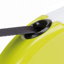 FERPLAST HONDENRIEM ROLLIJN AMIGO TAPE WIT / GROEN M 5 MTR