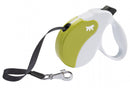 FERPLAST HONDENRIEM ROLLIJN AMIGO TAPE WIT / GROEN M 5 MTR
